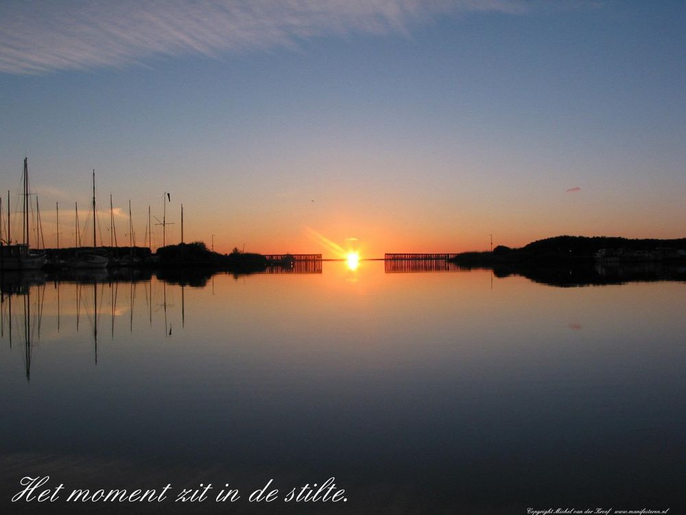 Spreuk - Het moment zit in de stilte